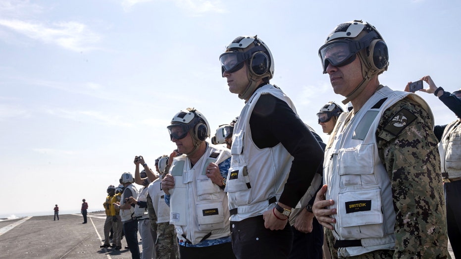 Trump's special envoy Witkoff and Kushner visit US aircraft carrier amid Iran tensions, talks